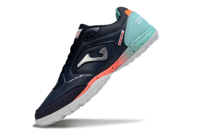 Joma Top Flex TF Artificial Turf Soccer Shoes - Blue/Silver/Jade