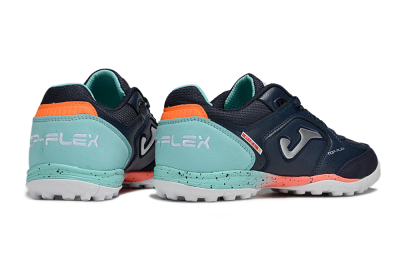 Joma Top Flex TF Artificial Turf Soccer Shoes - Blue/Silver/Jade