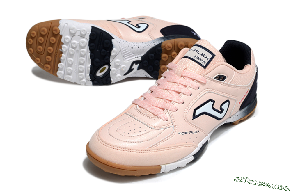 Joma Top Flex TF Artificial Turf Soccer Shoes - Pink/White/Black 3