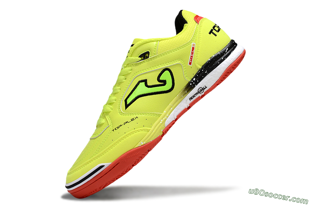 Joma Top Flex IC Indoor & Futsal Soccer Shoes - Yellow/Red/Black 5