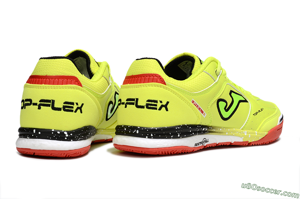 Joma Top Flex IC Indoor & Futsal Soccer Shoes - Yellow/Red/Black 6