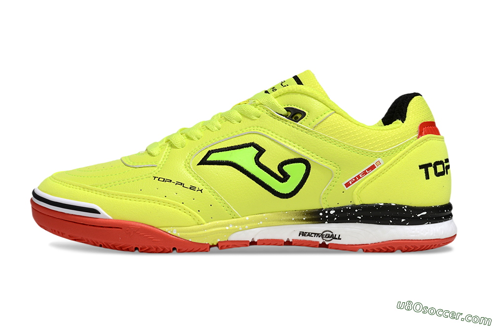 Joma Top Flex IC Indoor & Futsal Soccer Shoes - Yellow/Red/Black 2