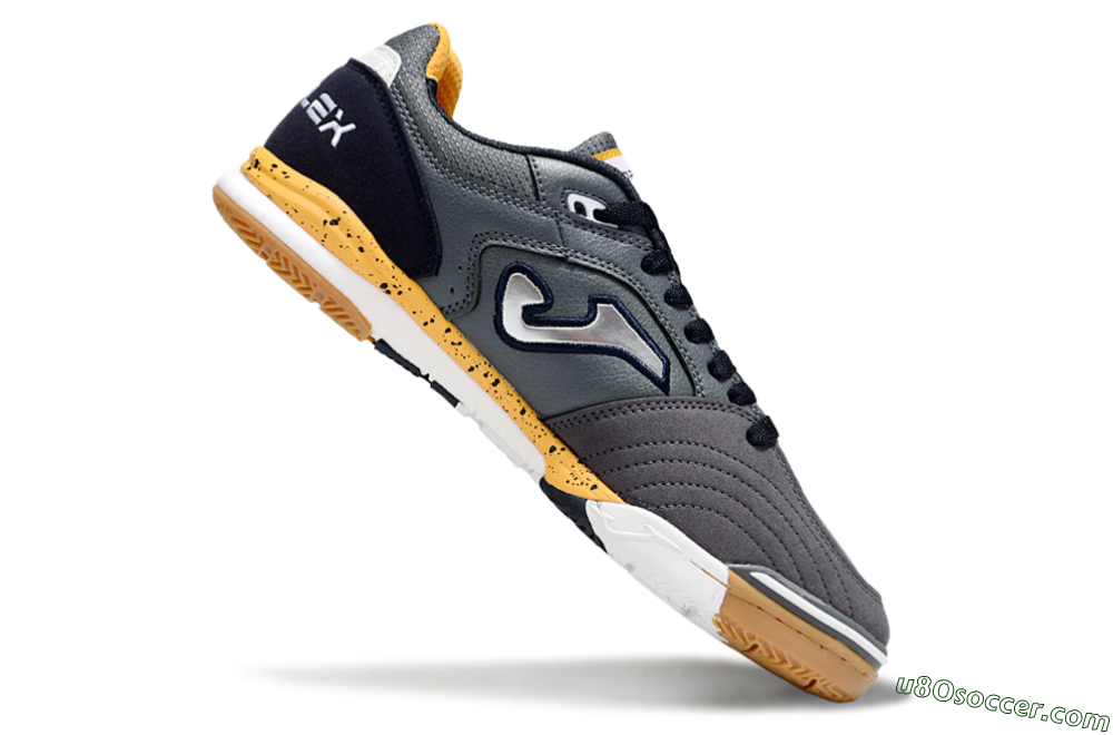Joma Top Flex IC Indoor & Futsal Soccer Shoes - Grey/Silver/Black 4