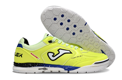Joma Top Flex IC Indoor & Futsal Soccer Shoes - Yellow/Blue/White