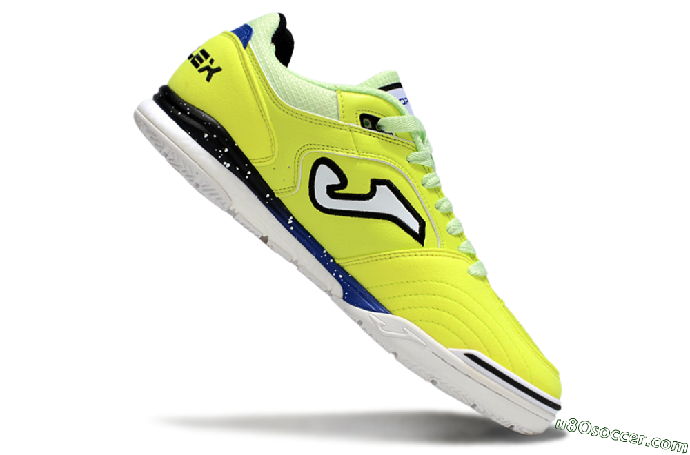 Joma Top Flex IC Indoor & Futsal Soccer Shoes - Yellow/Blue/White 4