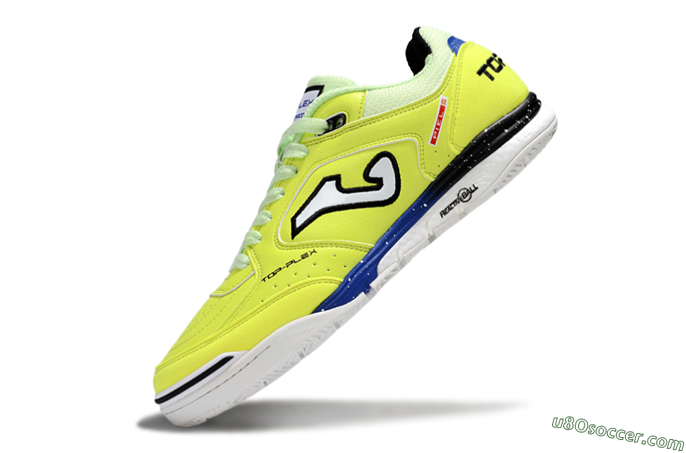 Joma Top Flex IC Indoor & Futsal Soccer Shoes - Yellow/Blue/White 5