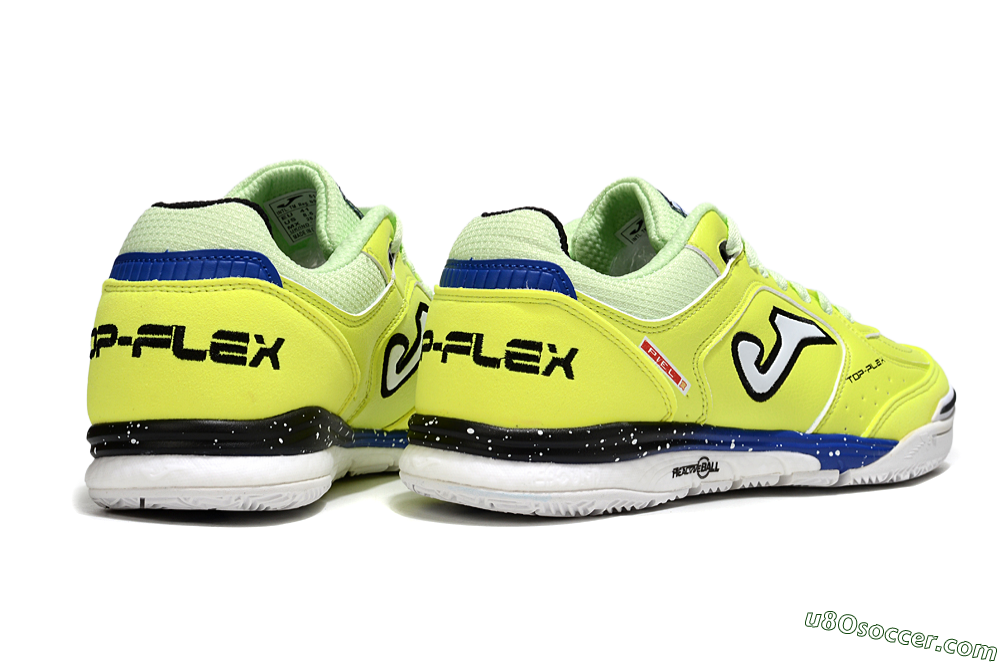 Joma Top Flex IC Indoor & Futsal Soccer Shoes - Yellow/Blue/White 6