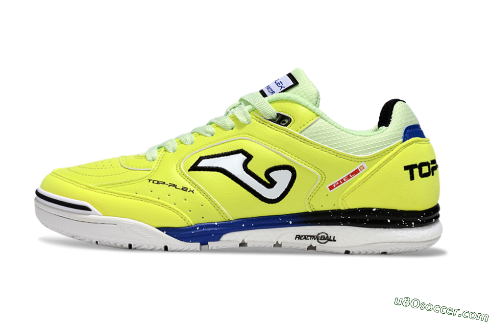 Joma Top Flex IC Indoor & Futsal Soccer Shoes - Yellow/Blue/White 2