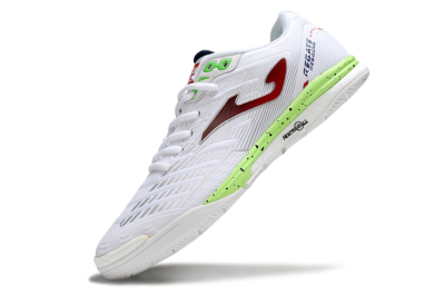 Joma Top Flex IC Indoor & Futsal Soccer Shoes - White/Red/Yellow