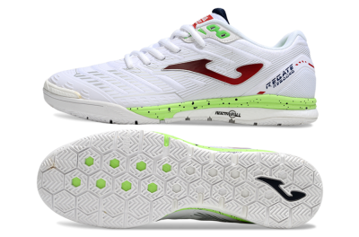 Joma Top Flex IC Indoor & Futsal Soccer Shoes - White/Red/Yellow