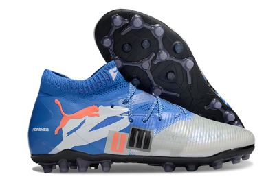 Puma Future 8 Ultimate MG Multi Ground Soccer Cleats - Blue/Red/Black