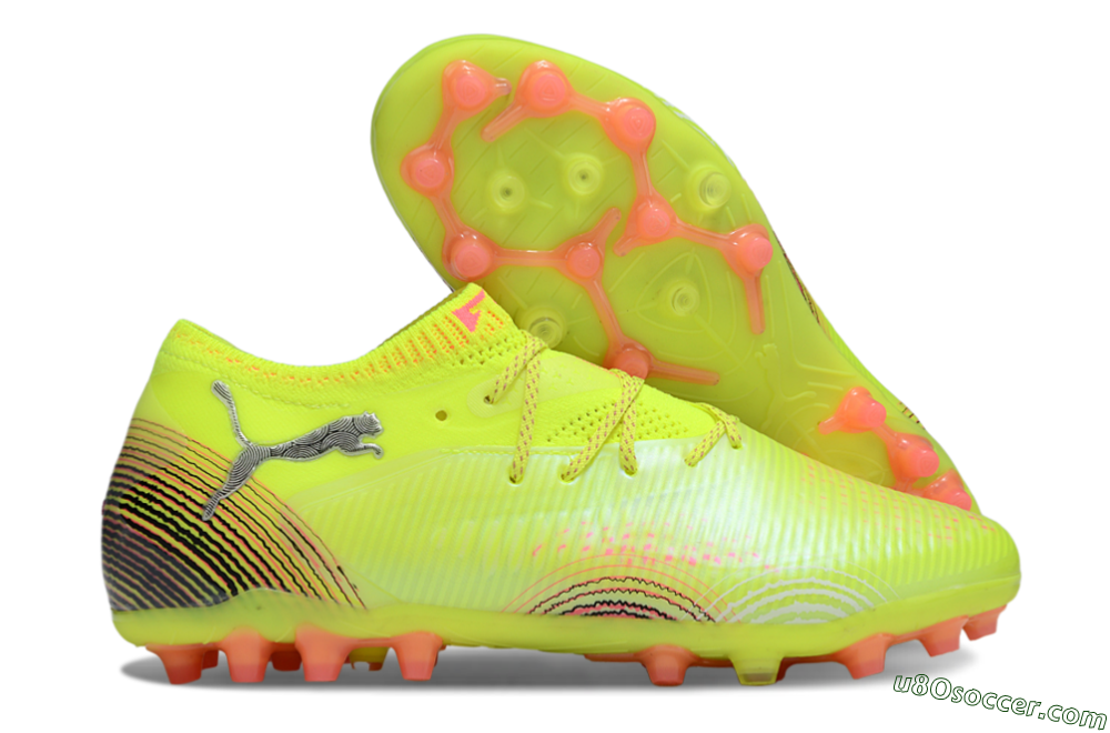 Puma Future 8 Ultimate MG Multi Ground Soccer Cleats - Yellow/Black/Red 1