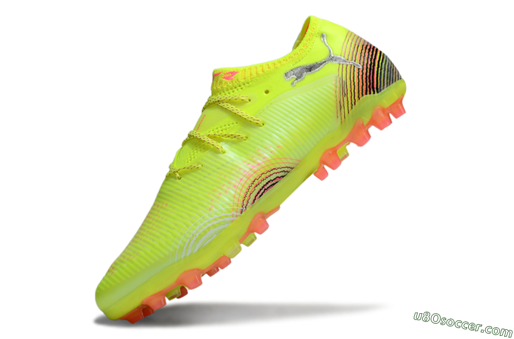 Puma Future 8 Ultimate MG Multi Ground Soccer Cleats - Yellow/Black/Red 5