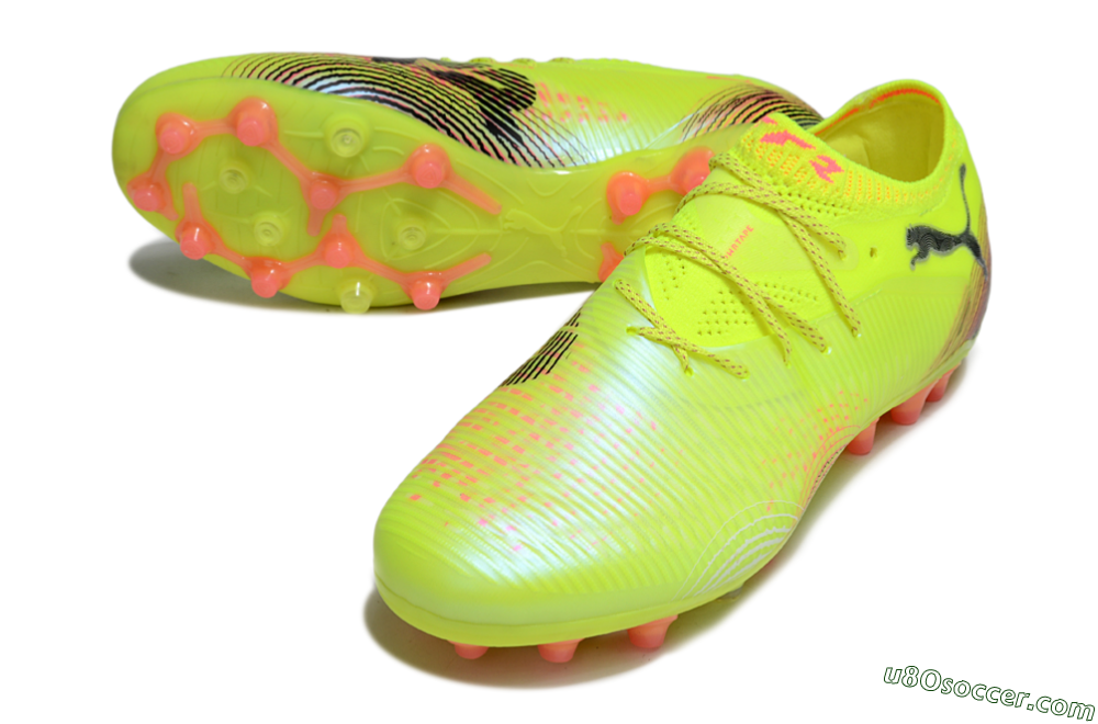 Puma Future 8 Ultimate MG Multi Ground Soccer Cleats - Yellow/Black/Red 3