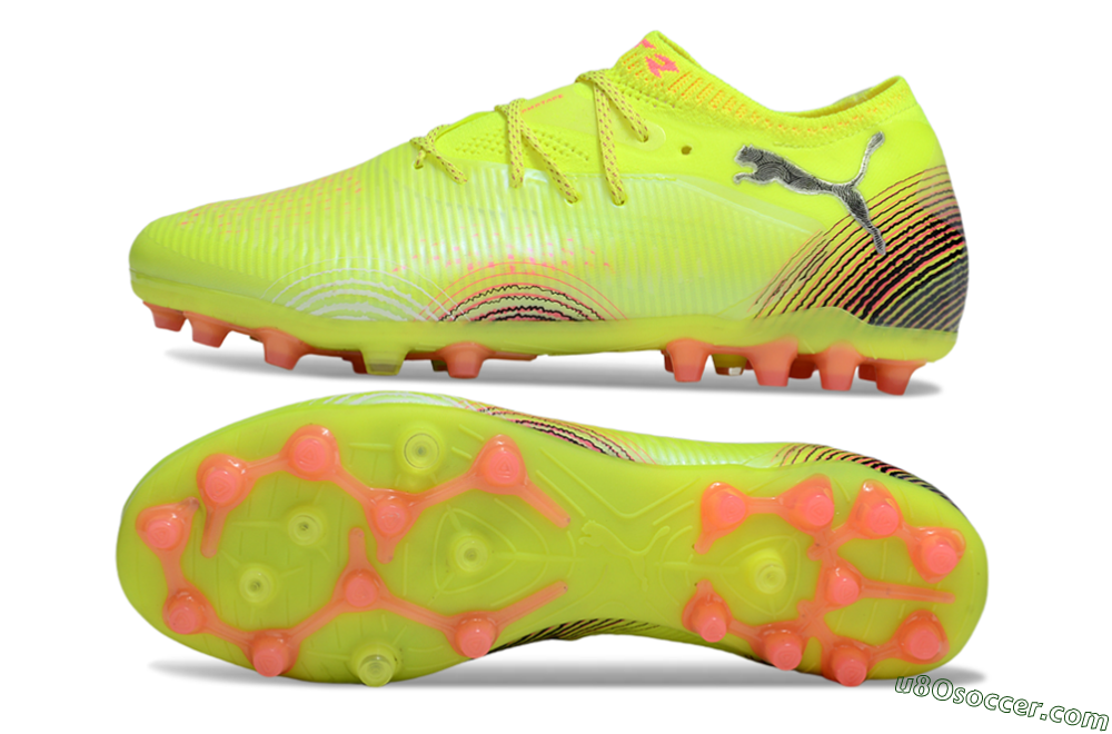 Puma Future 8 Ultimate MG Multi Ground Soccer Cleats - Yellow/Black/Red 0