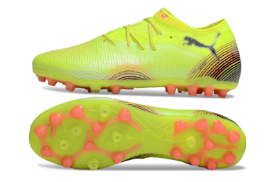 Puma Future 8 Ultimate MG Multi Ground Soccer Cleats - Yellow/Black/Red