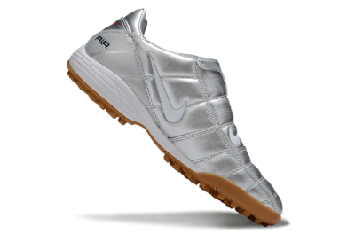 Nike Air Zoom Total 90 III TF Artificial Turf Soccer Shoes - Silver/White/Brown