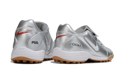 Nike Air Zoom Total 90 III TF Artificial Turf Soccer Shoes - Silver/White/Brown