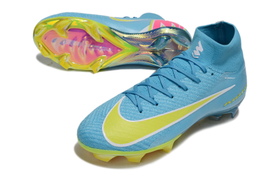 Nike Air Zoom Mercurial Superfly 10 Elite FG Firm Ground Soccer Cleats - Jade/Yellow/White