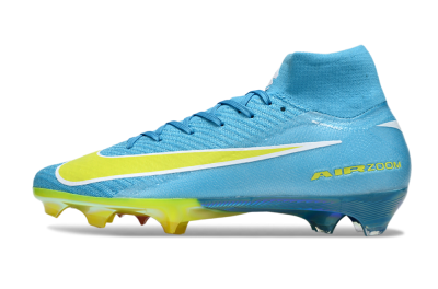 Nike Air Zoom Mercurial Superfly 10 Elite FG Firm Ground Soccer Cleats - Jade/Yellow/White