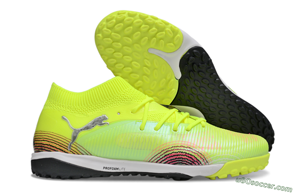 Puma Future 8 Ultimate TF Artificial Turf Soccer Shoes - Yellow/Black/Red 1