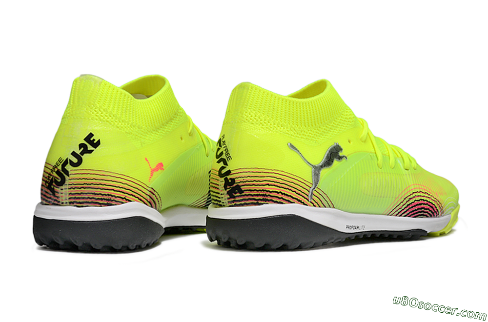Puma Future 8 Ultimate TF Artificial Turf Soccer Shoes - Yellow/Black/Red 6