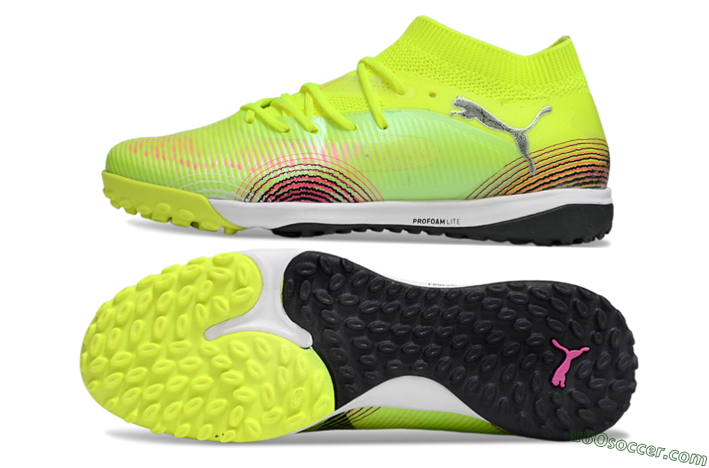 Puma Future 8 Ultimate TF Artificial Turf Soccer Shoes - Yellow/Black/Red 0