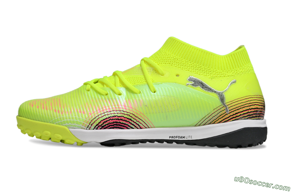 Puma Future 8 Ultimate TF Artificial Turf Soccer Shoes - Yellow/Black/Red 2