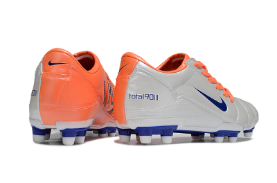 Nike Total 90 III FG Firm Ground Soccer Cleats - White/Blue/Red