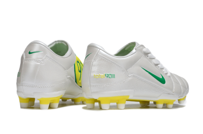 Nike Total 90 III FG Firm Ground Soccer Cleats - White/Green/Yellow