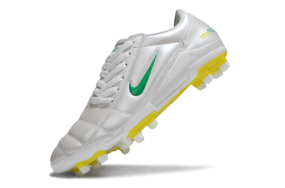 Nike Total 90 III FG Firm Ground Soccer Cleats - White/Green/Yellow