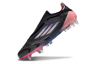 Adidas F50 Elite Laceless SG Soft Ground Soccer Cleats - Black/Blue/Pink