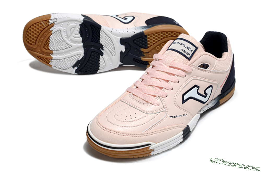 Joma Top Flex IC Indoor & Futsal Soccer Shoes - Pink/White/Black 3