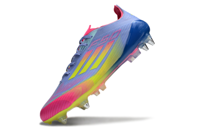 Adidas F50 Elite SG Soft Ground Soccer Cleats - Blue/Yellow/Pink