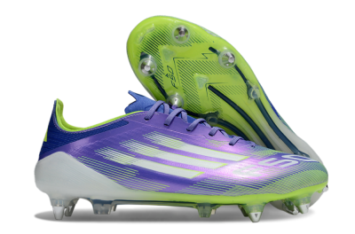 Adidas F50 Elite SG Soft Ground Soccer Cleats - Purple/Yellow/White