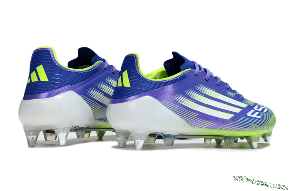 Adidas F50 Elite SG Soft Ground Soccer Cleats - Purple/Yellow/White 6