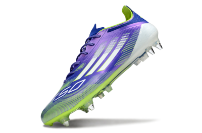 Adidas F50 Elite SG Soft Ground Soccer Cleats - Purple/Yellow/White