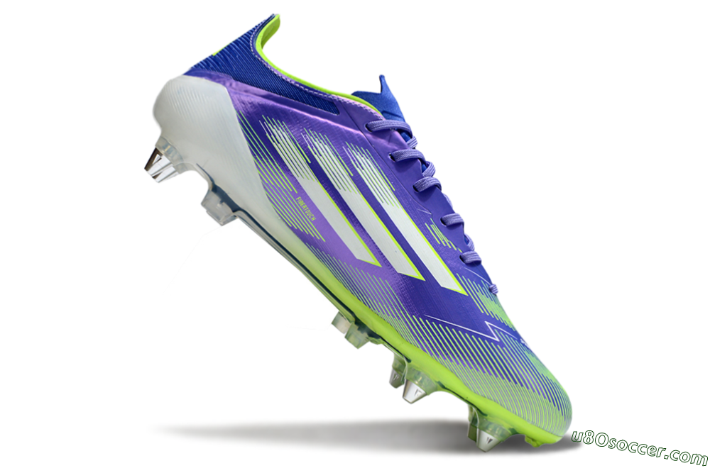 Adidas F50 Elite SG Soft Ground Soccer Cleats - Purple/Yellow/White 4