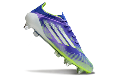 Adidas F50 Elite SG Soft Ground Soccer Cleats - Purple/Yellow/White