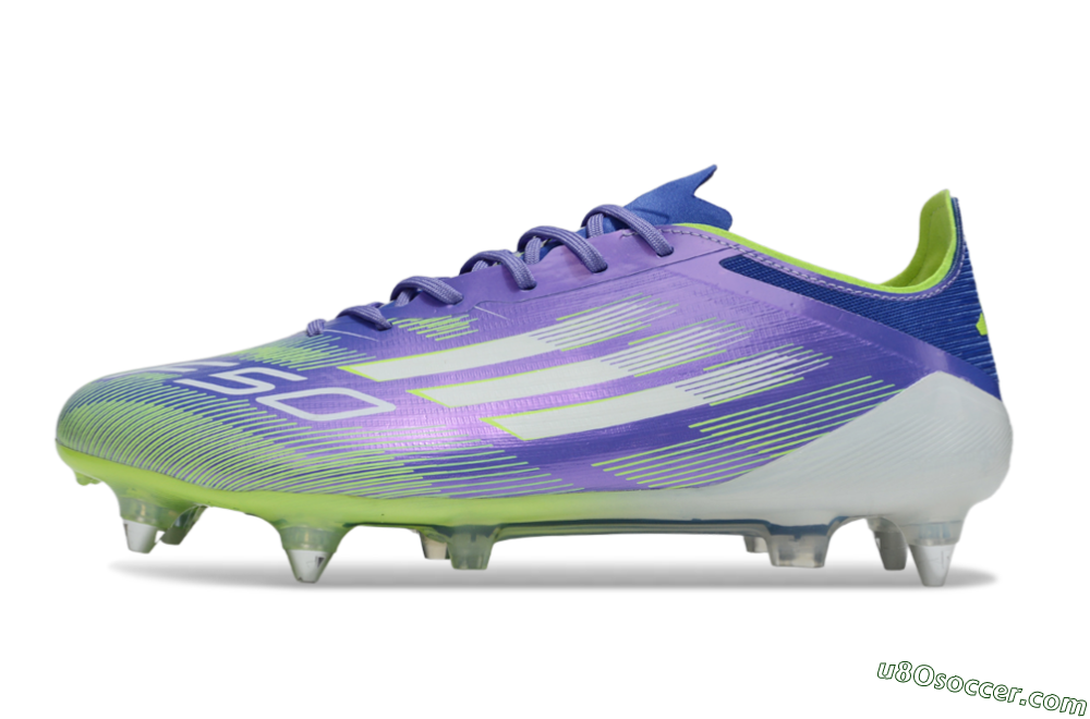 Adidas F50 Elite SG Soft Ground Soccer Cleats - Purple/Yellow/White 2