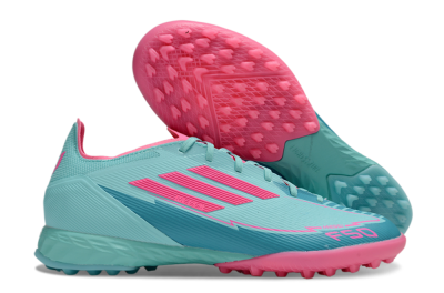 Messi x Adidas F50 Pro TF Artificial Turf Soccer Shoes - Jade/Pink