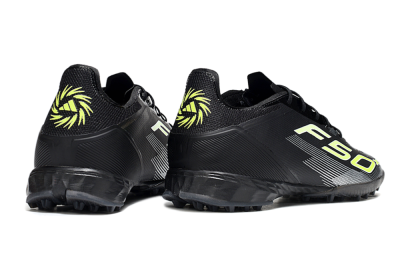 Adidas F50 Pro TF Artificial Turf Soccer Shoes - Black/Yellow/White