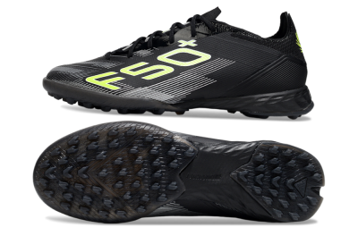 Adidas F50 Pro TF Artificial Turf Soccer Shoes - Black/Yellow/White