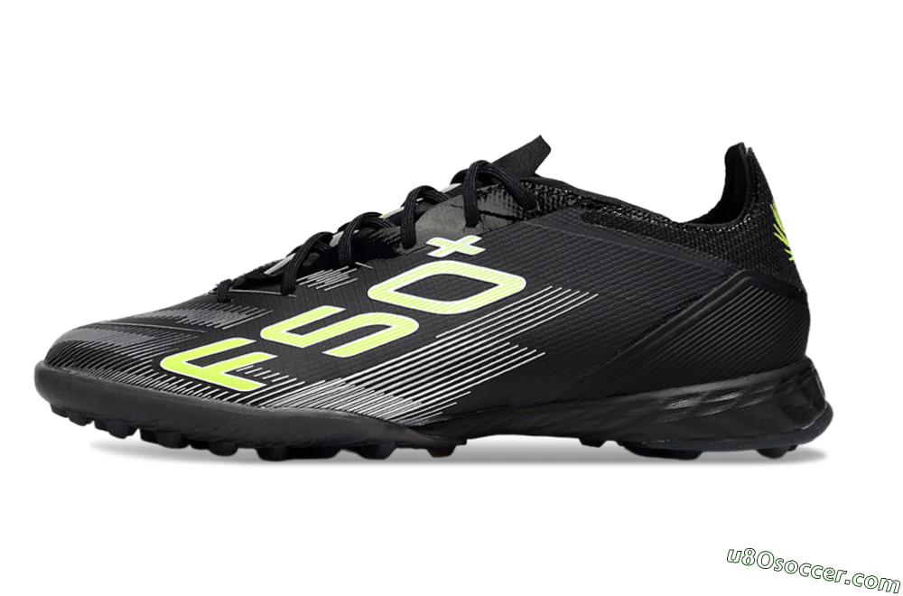 Adidas F50 Pro TF Artificial Turf Soccer Shoes - Black/Yellow/White 2