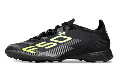 Adidas F50 Pro TF Artificial Turf Soccer Shoes - Black/Yellow/White