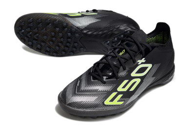 Adidas F50 Pro TF Artificial Turf Soccer Shoes - Black/Yellow/White