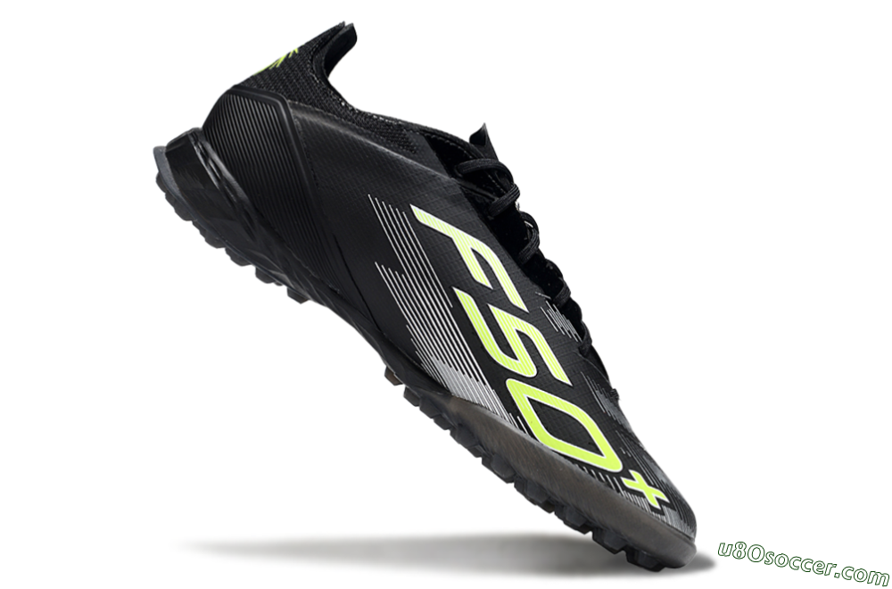 Adidas F50 Pro TF Artificial Turf Soccer Shoes - Black/Yellow/White 4