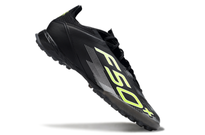 Adidas F50 Pro TF Artificial Turf Soccer Shoes - Black/Yellow/White