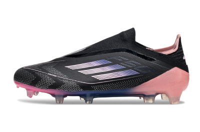 Adidas F50 Elite Laceless FG Firm Ground Soccer Cleats - Black/Blue/Pink