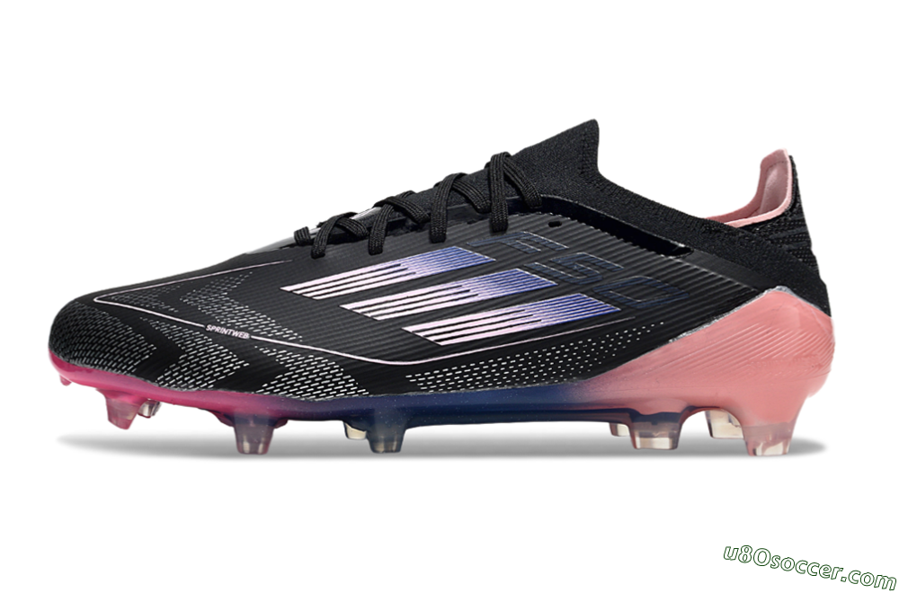 Adidas F50 Elite FG Firm Ground Soccer Cleats - Black/Blue/Pink 2